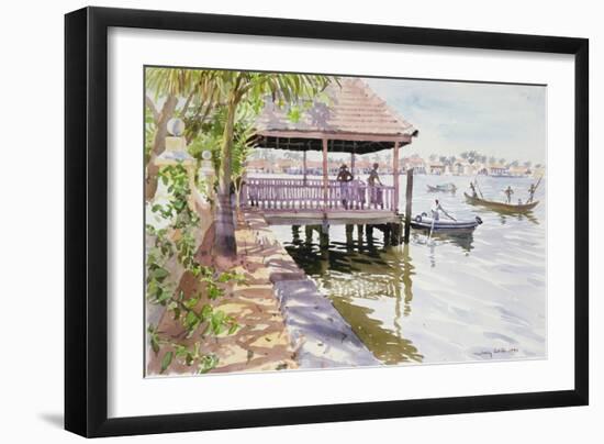 The Jetty, Cochin, 1991-Lucy Willis-Framed Giclee Print