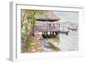 The Jetty, Cochin, 1991-Lucy Willis-Framed Giclee Print