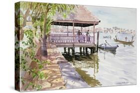 The Jetty, Cochin, 1991-Lucy Willis-Stretched Canvas