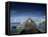 The Jetty, Pigeon Point, Tobago, West Indies, Caribbean, Central America-Julia Bayne-Framed Stretched Canvas