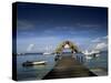 The Jetty, Pigeon Point, Tobago, West Indies, Caribbean, Central America-Julia Bayne-Stretched Canvas
