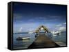 The Jetty, Pigeon Point, Tobago, West Indies, Caribbean, Central America-Julia Bayne-Framed Stretched Canvas