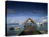 The Jetty, Pigeon Point, Tobago, West Indies, Caribbean, Central America-Julia Bayne-Stretched Canvas