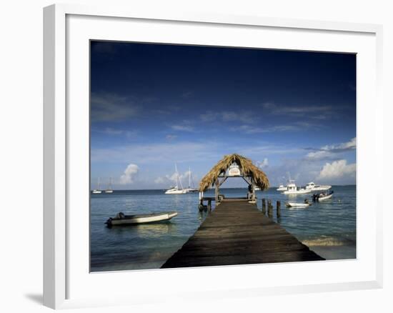 The Jetty, Pigeon Point, Tobago, West Indies, Caribbean, Central America-Julia Bayne-Framed Photographic Print