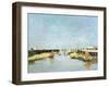 The Jetty, Trouville-Eugene Louis Boudin-Framed Giclee Print