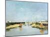 The Jetty, Trouville-Eugene Louis Boudin-Mounted Giclee Print