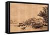 The Jetty-Rembrandt van Rijn-Framed Stretched Canvas