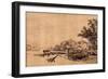 The Jetty-Rembrandt van Rijn-Framed Giclee Print