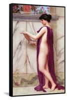 The Jewel Box (A Precious Gift), 1905 (Oil on Panel)-John William Godward-Framed Stretched Canvas