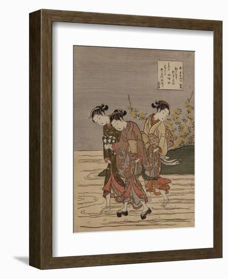 The Jewel River at Ide, from the Series 'The Six Jewel Rivers'-Hashiguchi Goyo-Framed Giclee Print