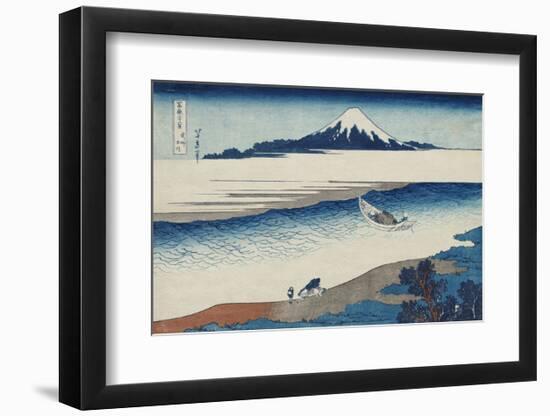 The Jewel River In Musashi Province-Katsushika Hokusai-Framed Art Print