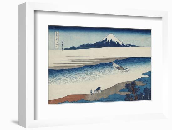 The Jewel River In Musashi Province-Katsushika Hokusai-Framed Art Print