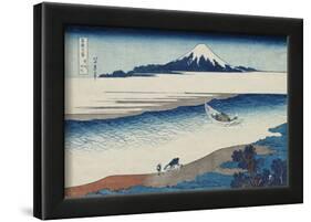 The Jewel River In Musashi Province-Katsushika Hokusai-Framed Art Print