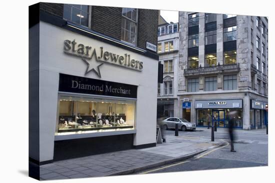 The Jewelry District of Hatton Garden, London, England, United Kingdom-Charles Bowman-Stretched Canvas