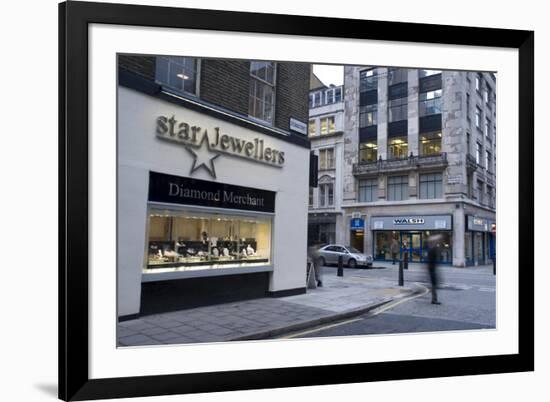 The Jewelry District of Hatton Garden, London, England, United Kingdom-Charles Bowman-Framed Photographic Print