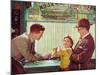 The Jewelry Shop (or Girl Trying on Jewelry)-Norman Rockwell-Mounted Giclee Print