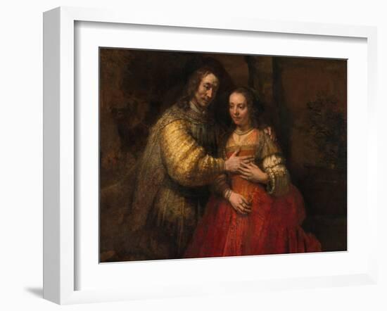 The Jewish Bride, 1666-1669-Rembrandt van Rijn-Framed Giclee Print