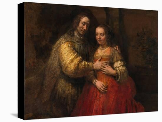 The Jewish Bride, 1666-1669-Rembrandt van Rijn-Stretched Canvas