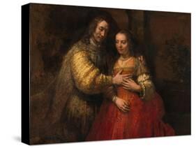 The Jewish Bride, 1666-1669-Rembrandt van Rijn-Stretched Canvas