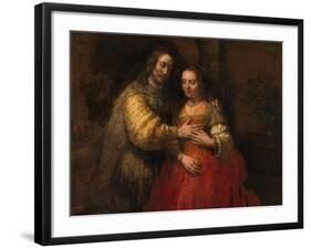 The Jewish Bride, 1666-1669-Rembrandt van Rijn-Framed Giclee Print