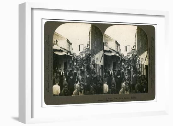 The Jewish Quarter, Smyrna, Greece, 1900s-ME Wright-Framed Giclee Print