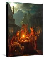 The Jews Market, 1852-Petrus van Schendel-Stretched Canvas