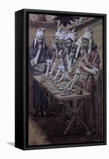 The Jews' Passover-James Tissot-Framed Stretched Canvas