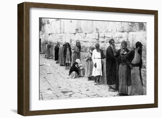 The Jews Wailing Place, Jerusalem, C1926-null-Framed Giclee Print