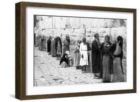 The Jews Wailing Place, Jerusalem, C1926-null-Framed Giclee Print