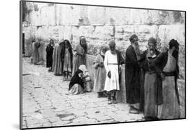 The Jews Wailing Place, Jerusalem, C1926-null-Mounted Giclee Print