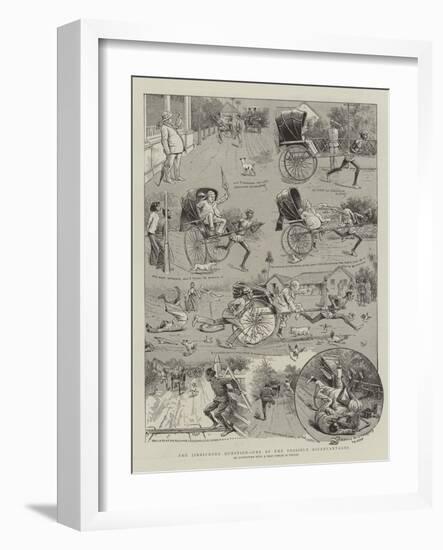 The Jinricksha Question, One of the Possible Disadvantages-null-Framed Giclee Print