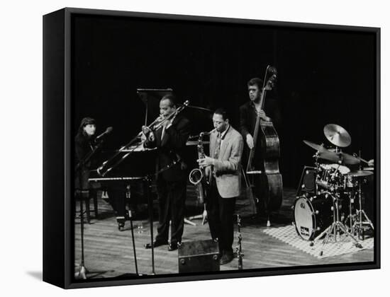 The Jj Johnson Quintet Performing at the Hertfordshire Jazz Festival, St Albans Arena, 4 May 1993-Denis Williams-Framed Stretched Canvas