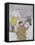 The Jockey Led to the Start-Henri de Toulouse-Lautrec-Framed Stretched Canvas