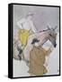 The Jockey Led to the Start-Henri de Toulouse-Lautrec-Framed Stretched Canvas