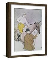 The Jockey Led to the Start-Henri de Toulouse-Lautrec-Framed Giclee Print