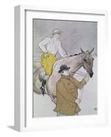 The Jockey Led to the Start-Henri de Toulouse-Lautrec-Framed Giclee Print