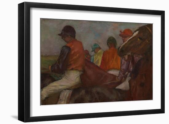 The Jockeys, C.1882-Edgar Degas-Framed Giclee Print