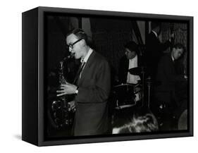 The John Cox Trio and Derek Humble Playing at the Civic Restaurant, Bristol, 1955-Denis Williams-Framed Stretched Canvas