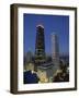 The John Hancock Center on Left, and the Old Water Tower in Low Centre, Chicago-Robert Francis-Framed Photographic Print