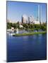 The John Hancock Tower and City Skyline Across the Charles River, Boston, Massachusetts, USA-Amanda Hall-Mounted Photographic Print