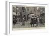 The Johnson Centenary, Dr Johnson and Boswell in Fleet Street-Charles Green-Framed Giclee Print