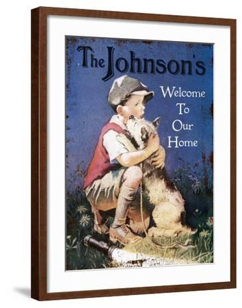 The Johnson's: Welcome to our Home--Framed Giclee Print