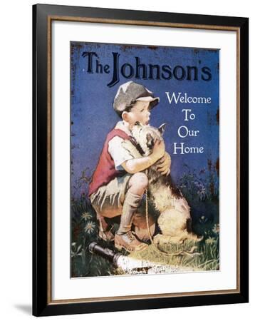 The Johnson's: Welcome to our Home--Framed Giclee Print