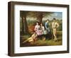 The Johnston Children (Oil on Canvas)-Robert Antoine Muller-Framed Giclee Print