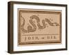 The Join Or Die Print Was a Political Cartoon Created by Benjamin Franklin-Stocktrek Images-Framed Photographic Print