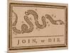The Join Or Die Print Was a Political Cartoon Created by Benjamin Franklin-Stocktrek Images-Mounted Photographic Print