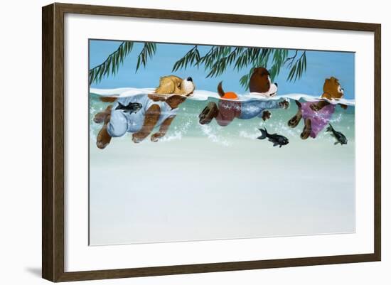 The Jolly Dogs-Francis Phillipps-Framed Giclee Print