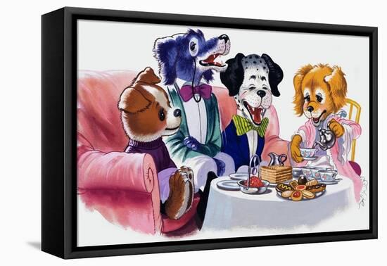 The Jolly Dogs-Francis Phillipps-Framed Stretched Canvas