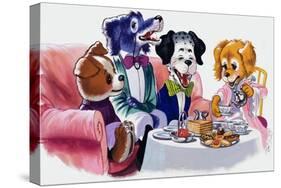 The Jolly Dogs-Francis Phillipps-Stretched Canvas