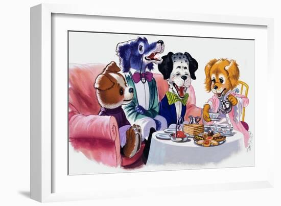 The Jolly Dogs-Francis Phillipps-Framed Premium Giclee Print